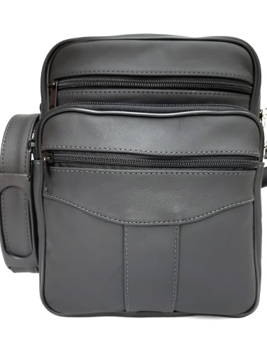 Elegancka torba męska ze skóry Mona W299 – widok z przodu, kompaktowa torba do pracy i na co dzień.