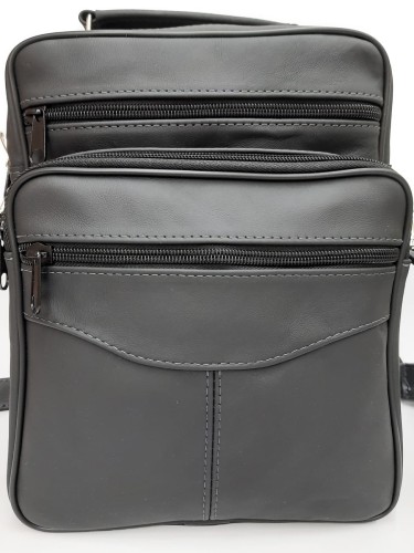 Torba męska MONA W299 II – widok z przodu, elegancka dwukomorowa torba skórzana do pracy.