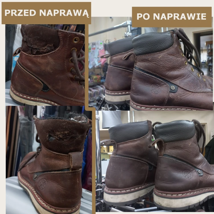 But skórzany po wymianie pogryzionej cholewki na nową