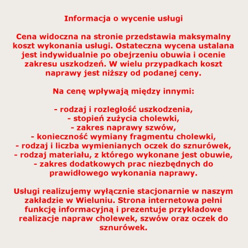 But skórzany po wymianie pogryzionej cholewki na nową