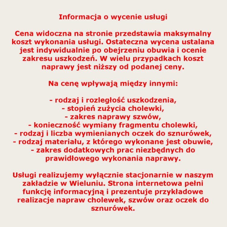 But skórzany po wymianie pogryzionej cholewki na nową
